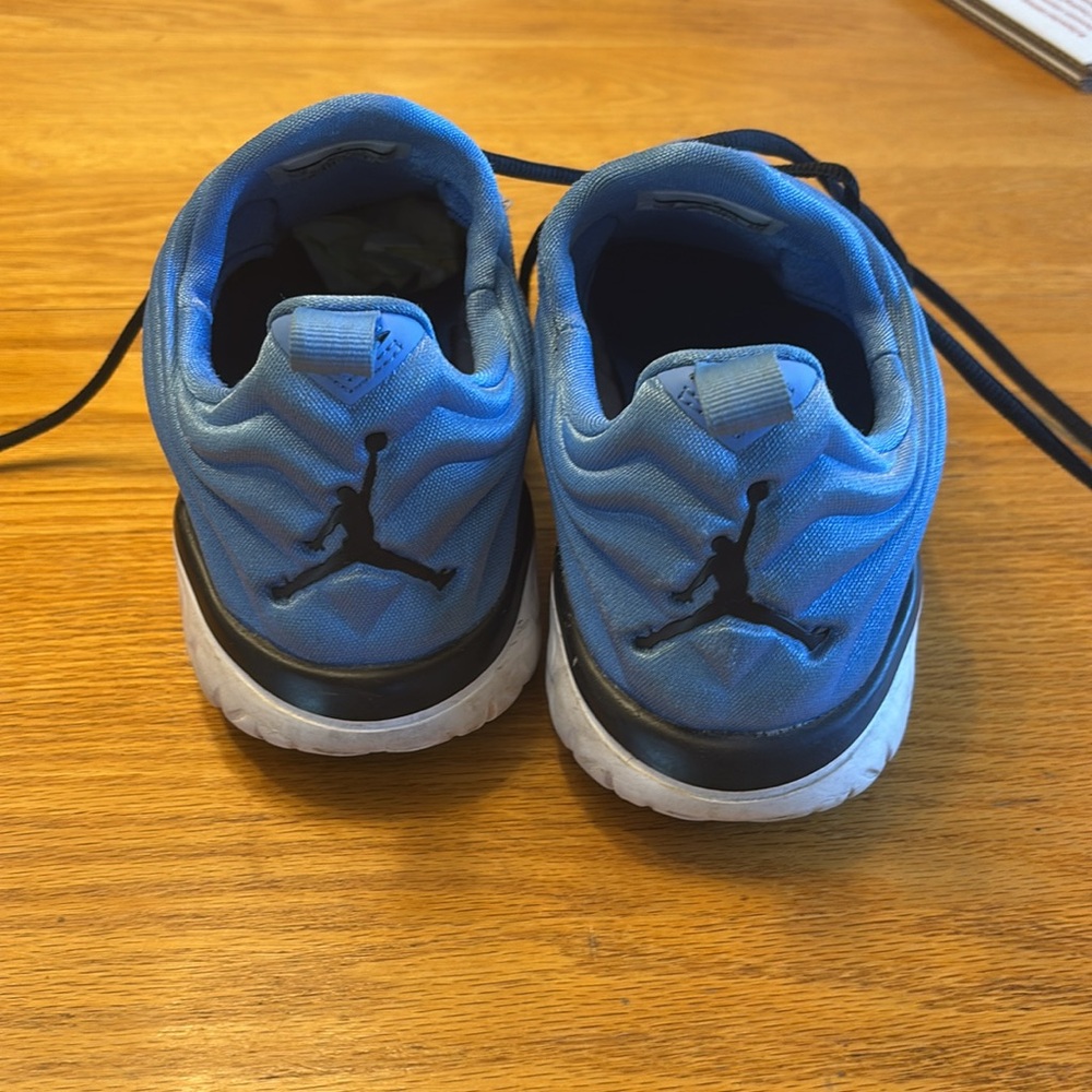 Jordan Blue Athletic Sneakers with Black Laces - Picture 2 of 5